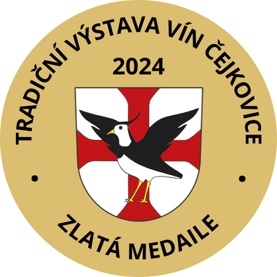 Tradiční výstava vín Čejkovice 2024 - zlatá medaile